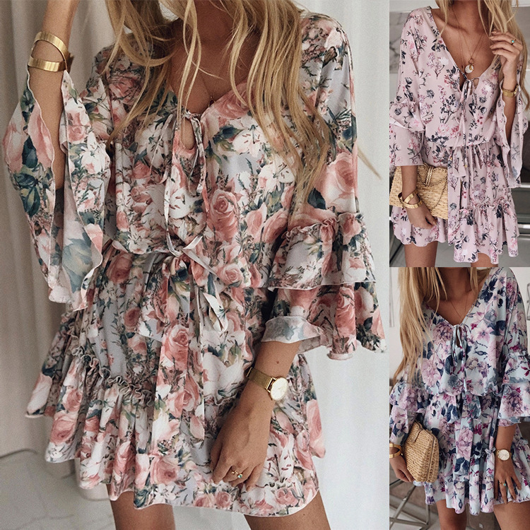 Floral Chiffon Dress 2