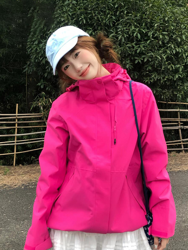 啄木鸟冲锋衣女款2025新款春秋季登山男士户外三合一小个子外套潮|undefined
