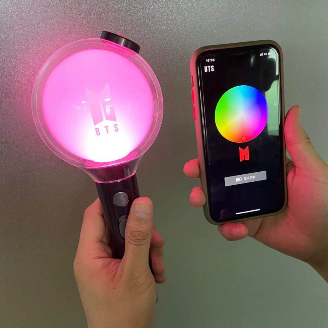 Световая палочка (BTS) VER.4 — Bluetooth с управлением через приложение, RGB 10×10×23 см