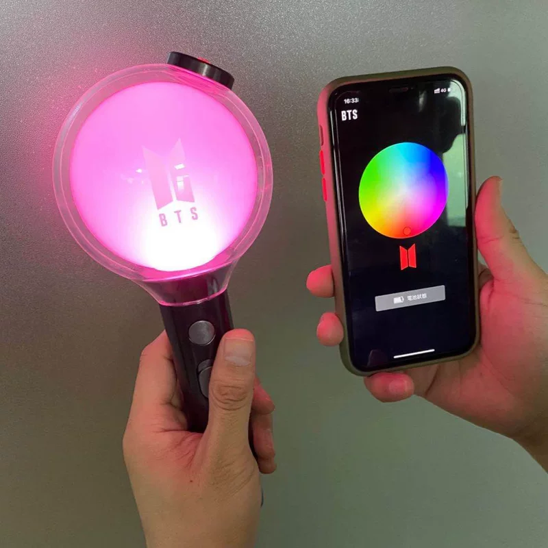 Световая палочка (BTS) VER.4 — Bluetooth с управлением через приложение, RGB 10×10×23 см