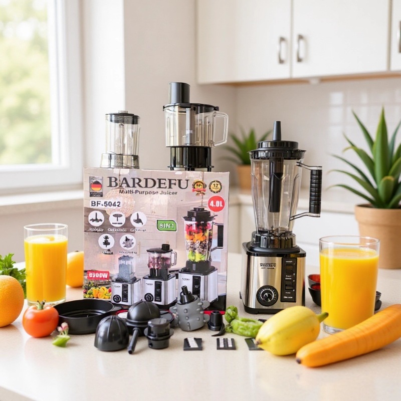 Cross-Border 4L8In1Blender Large Capacity High Power Commercial Metal Wall Breaking Machine Meat Grinder Ice Crushing Juicer