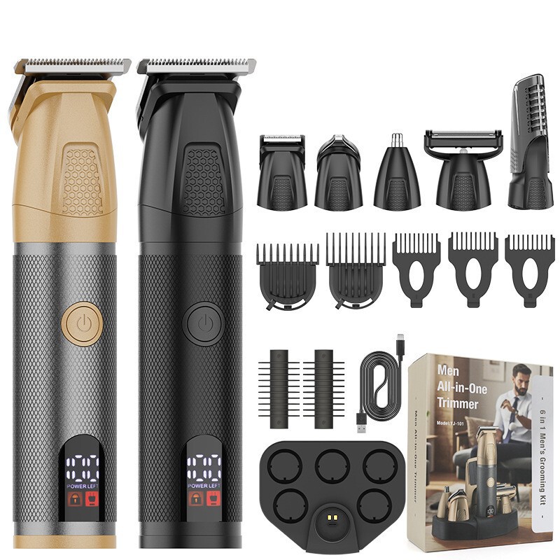 Cross-border waterproof electric shaver household men's hair clipper multifunctional electric hair clippers nose hair set Wholesale Cross-border waterproof electric shaver household men's hair clipper multifunctional electric hair clippers nose hair set Wholesale
