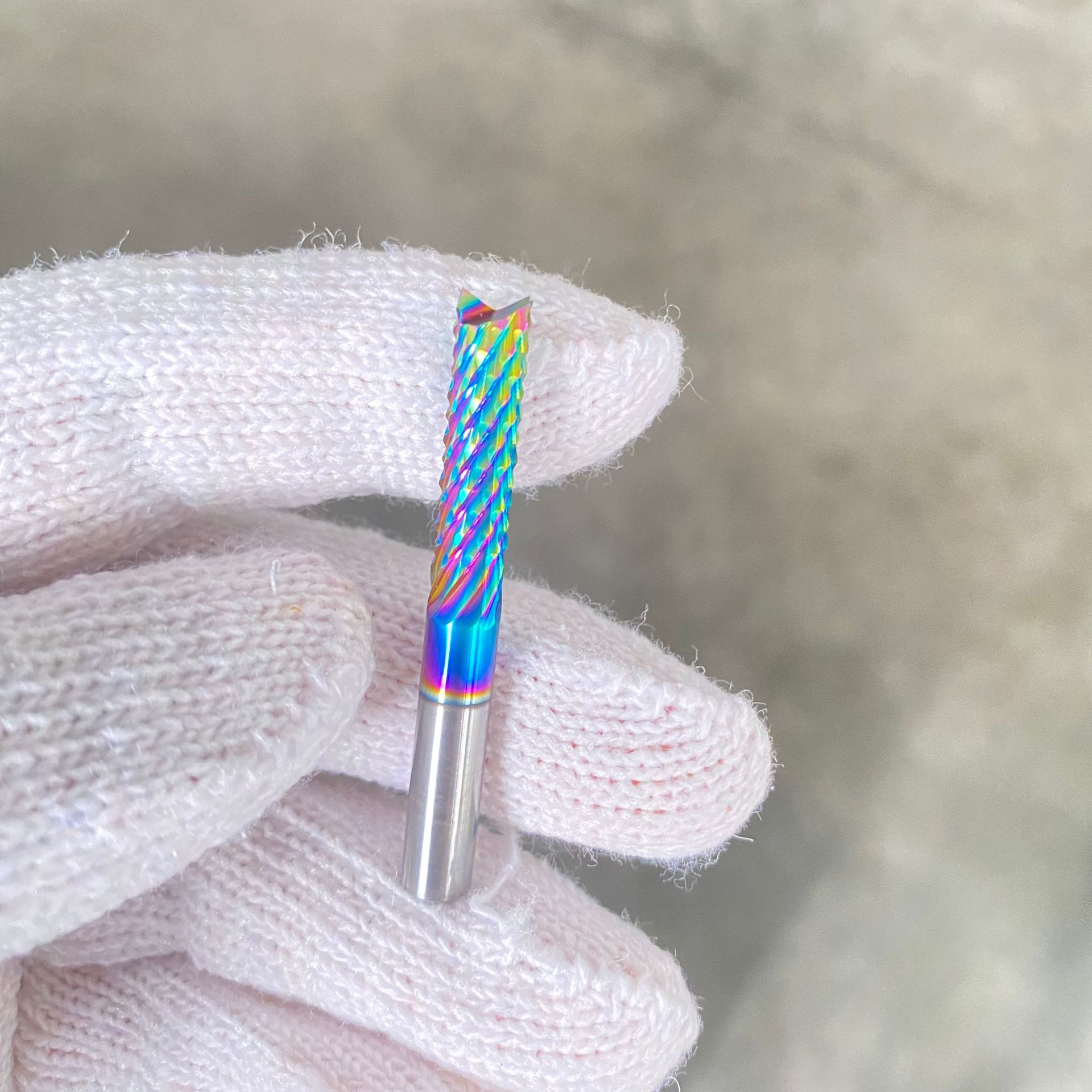 批发8mmPCB玉米铣刀钨钢合金雕刻CNC线路板刀V底纳米蓝代加工