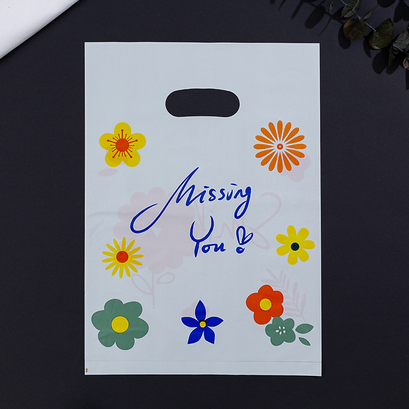 Bolsas de Regalo de Plástico para Comercio Transfronterizo, Bolsas de Mano para Ropa, Venta al por Mayor, 100 Piezas por Paquete