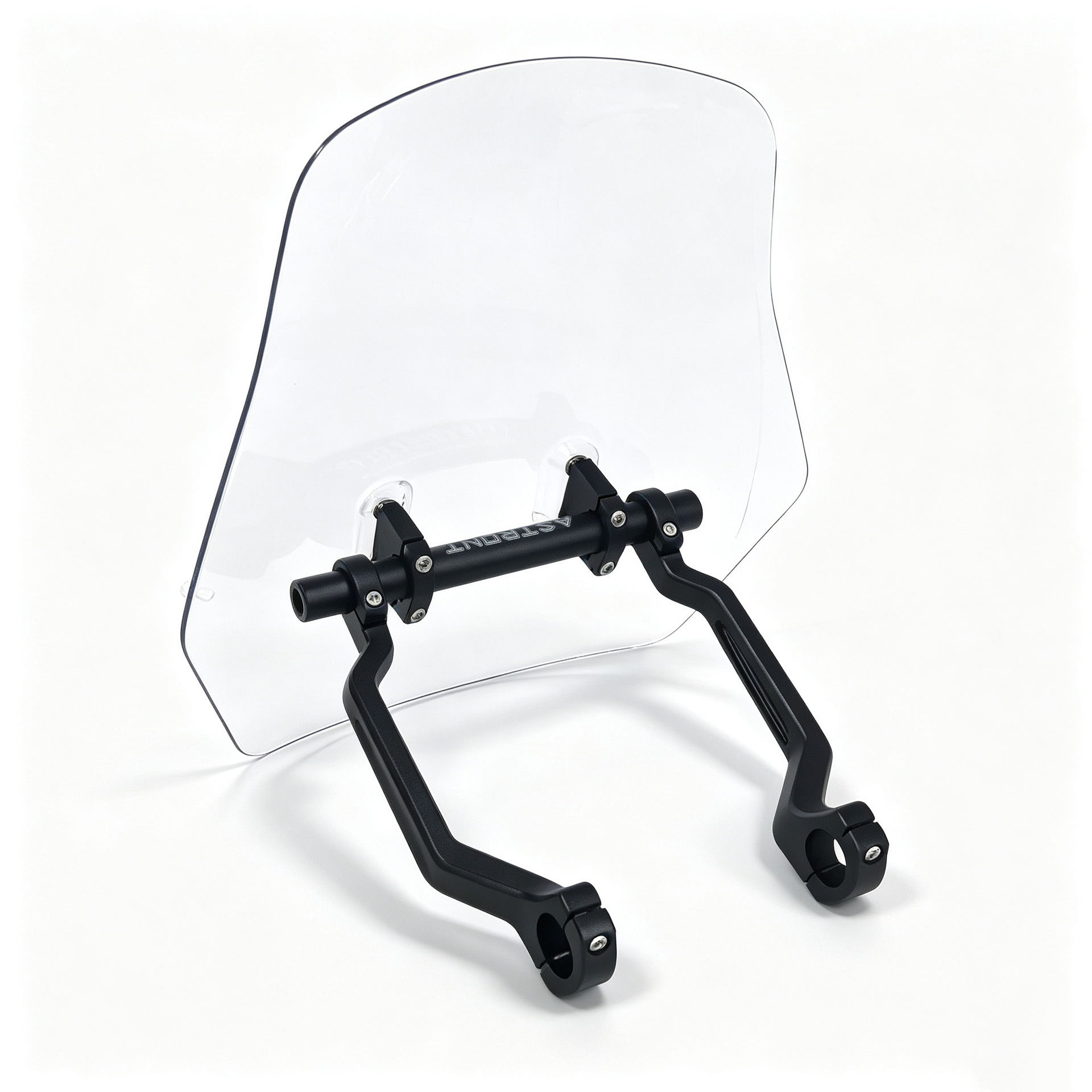 Motorcycle Heightened and Widened Windshield Universal Modified Transparent Brown Front Windscreen Non-Destructive Installation Accessories