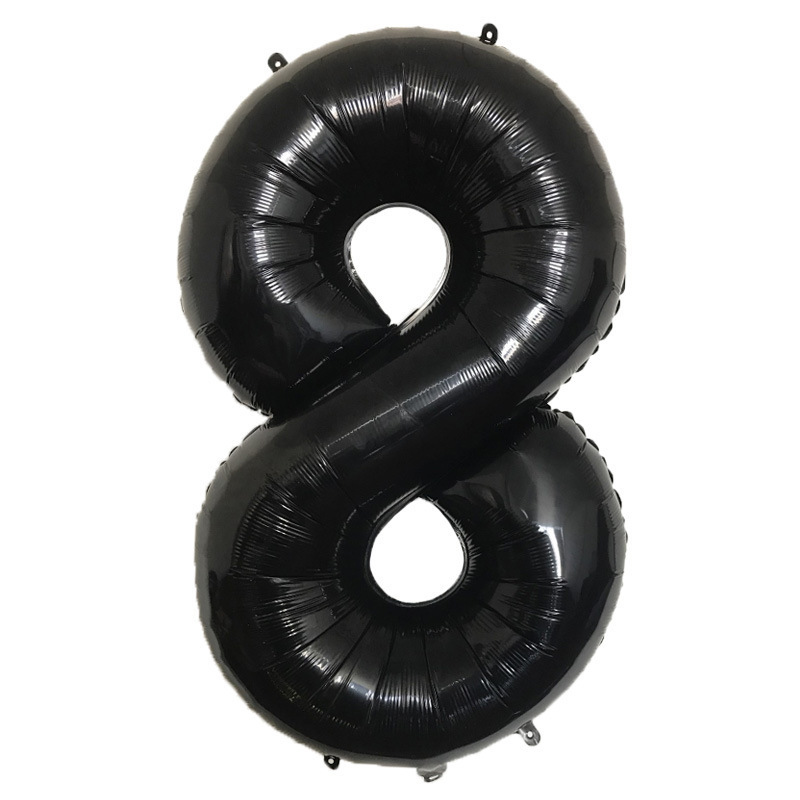 Versión estadounidense del globo de película de aluminio digital de 40 pulgadas de cuerpo delgado Decoración de fiesta de cumpleaños Helio flotando en el aire Globo grande transfronterizo de 42 pulgadas