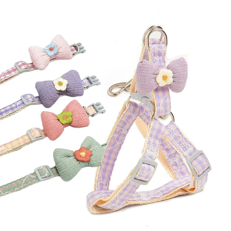 Регулируемая Тяговая веревка для домашних животных Дейзи кошка Тяговая веревка Грудь Спина волна точка собака прогулочная веревка товары для домашних животных оптом