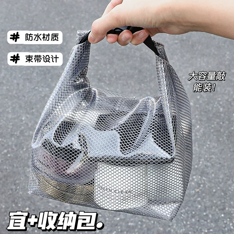 Просторная водонепроницаемая сумка, органайзер, качественная ручная shopping bag, кошелек, косметичка