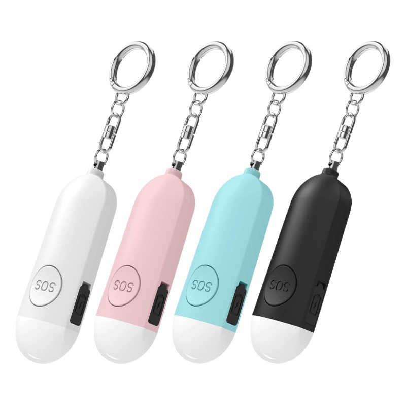 Трансграничная Новая сигнализация самообороны, перезаряжаемая Личная сигнализация, Двухрежимная сигнализация против волка для девочек и детей