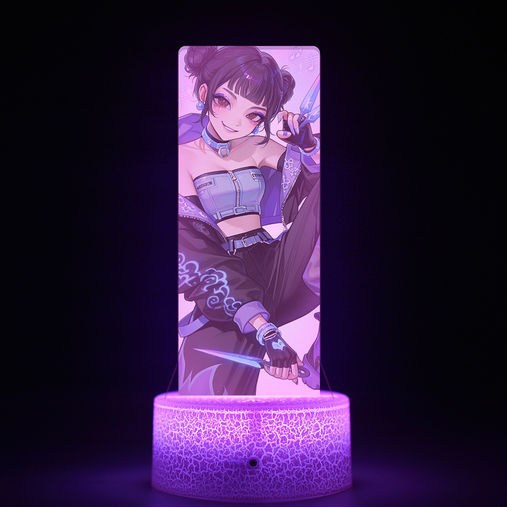 Caza de demonios transfronteriza K-POP grupo de mujeres perímetro cazadores intermedia impresión interior de control remoto luz de noche