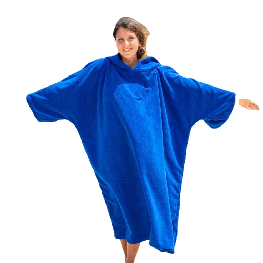 2023 nuevo color caramelo con capucha suelta camisón de felpa al aire libre ocio suéter hombres y mujeres Albornoz usable