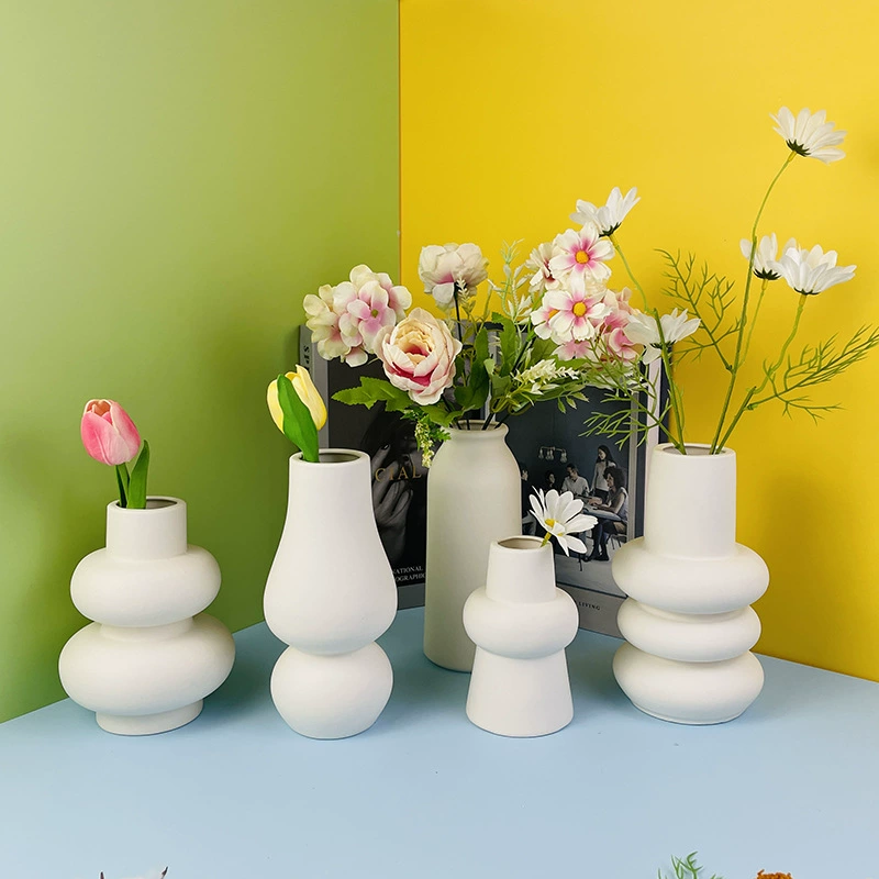 Современное минималистское Украшение керамической вазы, подходящее для украшения гостиной вазы