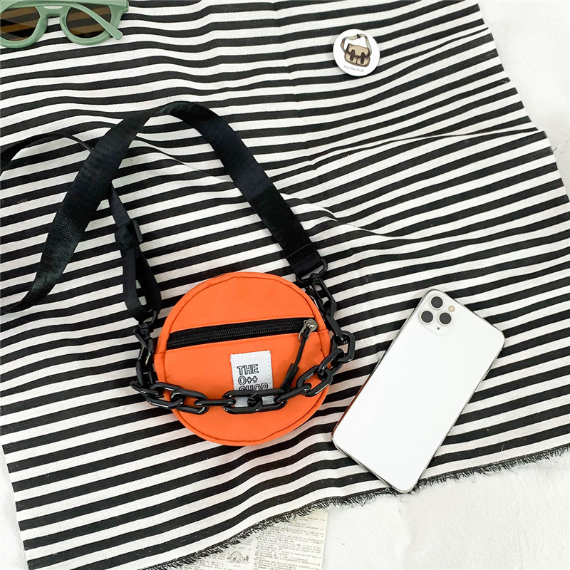 90g Weight Nylon Lining Material Zipper Closure Type Single Shoulder Strap Strap Type Coin Purse Bags Type Casual, Holiday Occasion Nylon Material Letter, Solid Color Pattern All Seasons Season Unisex Gender Streetwear Style Round Shape Mini Size Unisex Mini Nylon Letter Solid Color Streetwear Round Zipper Coin Purse 22