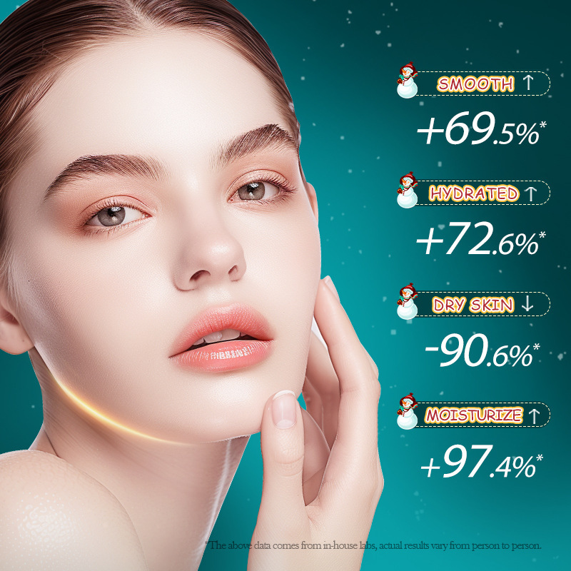 Full English Aloe Vera SADOER Christmas Red Pomegranate Gel Moisturizing Cream Hydrating_voghion.com