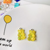 Cute resin, nail sequins, brand colorful pendant with accessories, handmade, with little bears