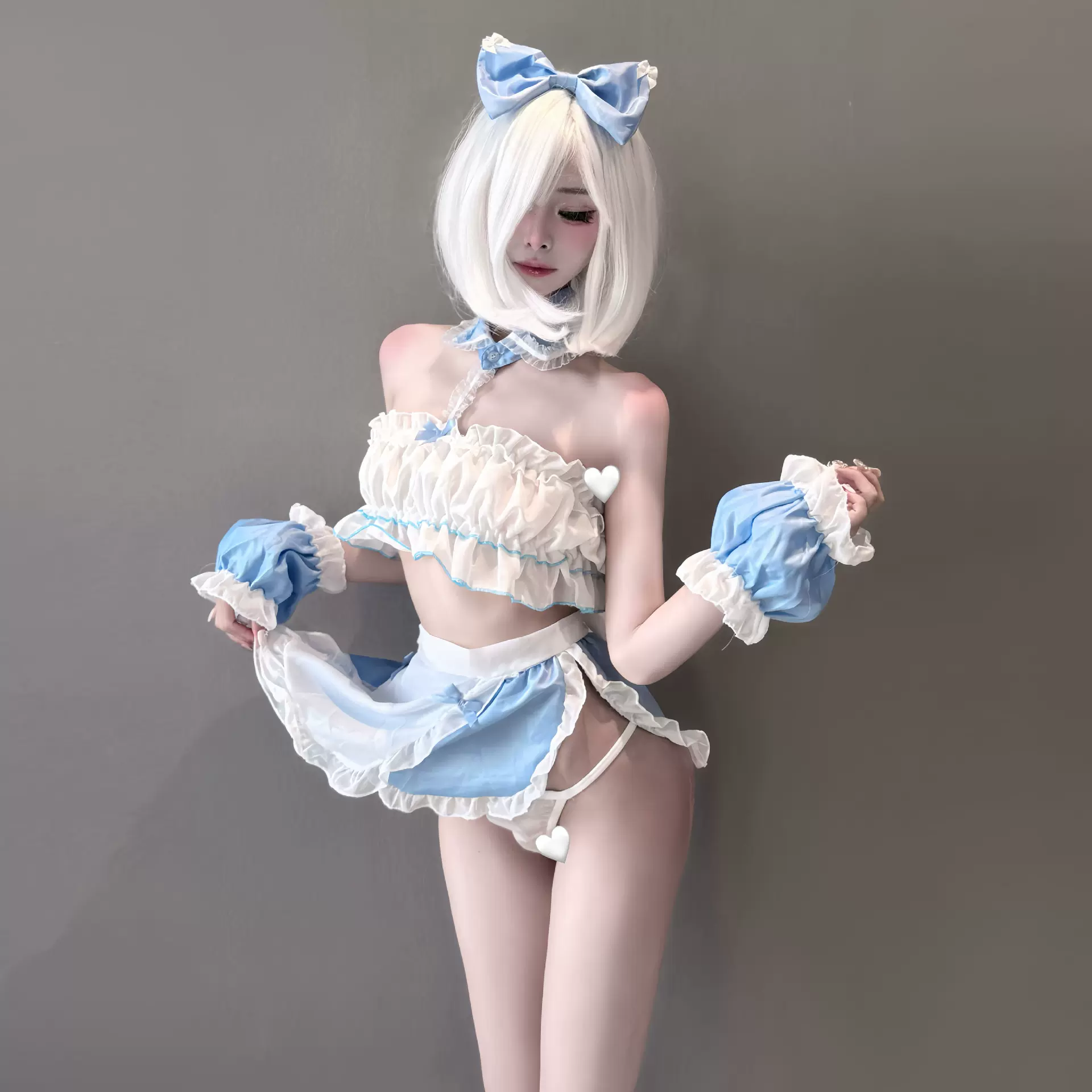 金宵情趣内衣可爱奶甜制服纯欲风俏皮洛丽塔女佣服蕾丝花边甜心女
