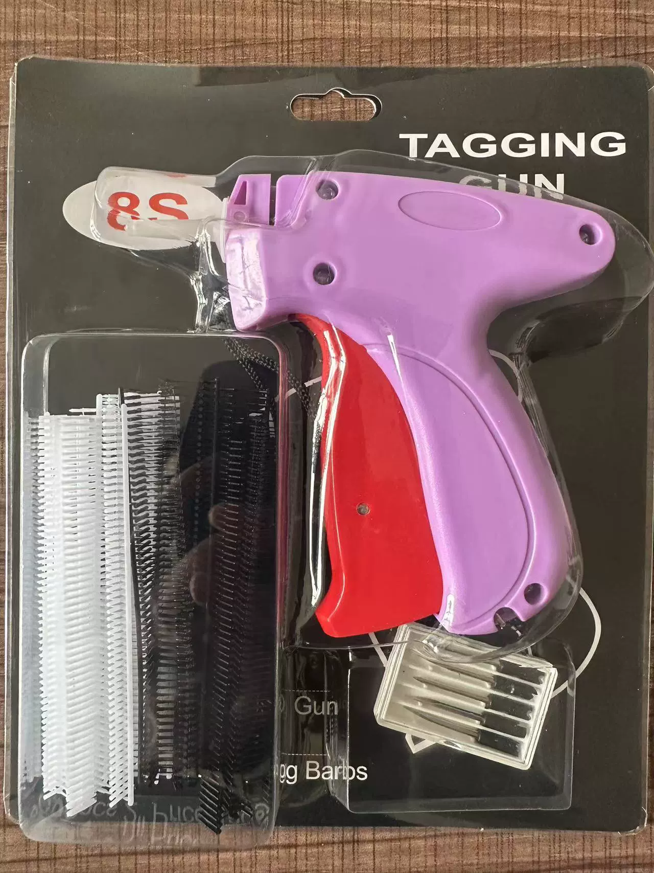 Tagging gun 9S, ABS+POM, with 1000 glue needles (8 mm) and 6 steel needles