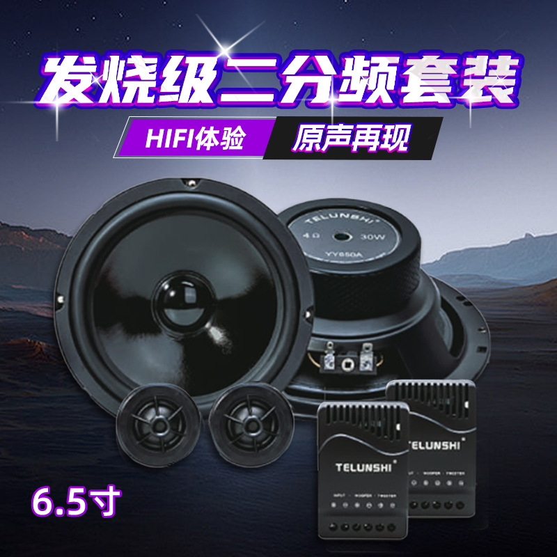 Qìchē 6.5 inch Two-Way Component Speaker Set Car Audio (Car horn/tweeter) - yy650a