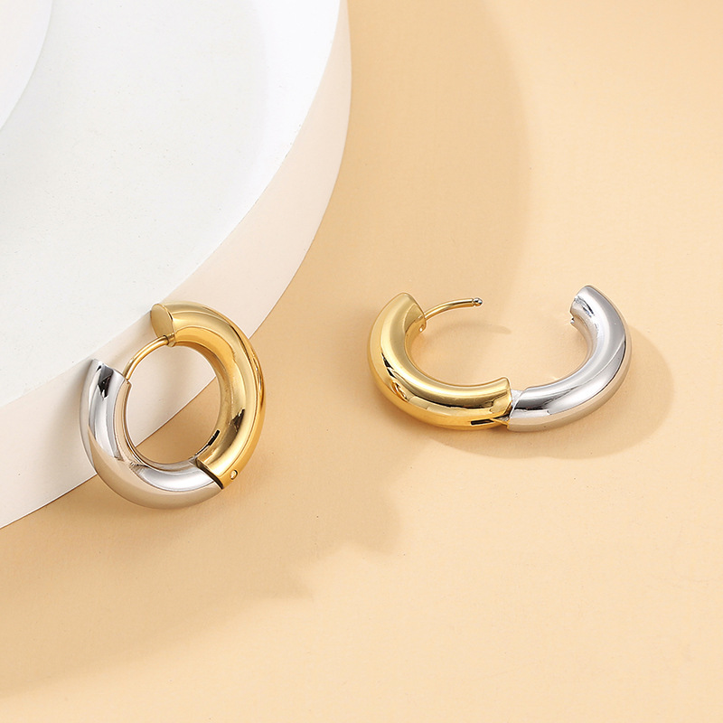 1 Piece Quantity 1 Piece Simple Style Classic Style Geometric Plating Titanium Steel Earrings
