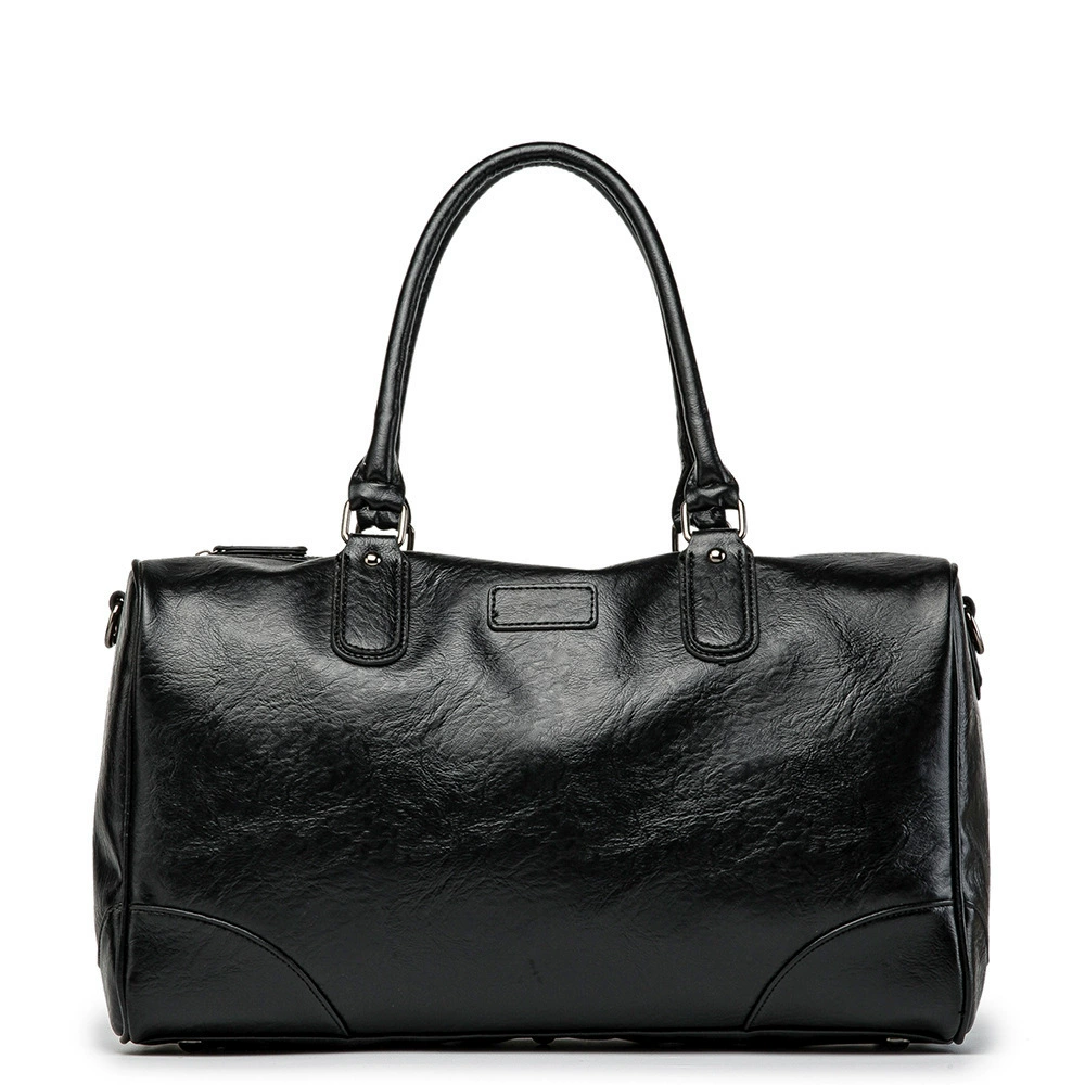 Capacious travel bag, polyurethane one-shoulder bag for leisure, wholesale