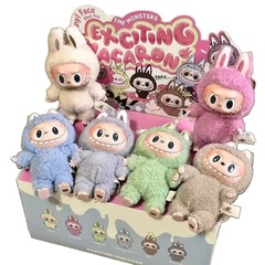 ラブブ初代祖国版 ハートマカロンバブルシリーズ 楽しいブラインドボックス エポキシ樹脂顔のぬいぐるみ