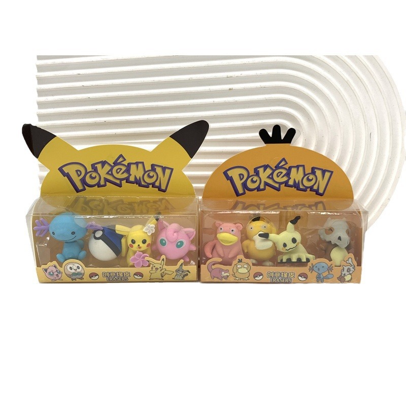 Comercio exterior Pokemon forma Borrador Mágico bebé Pikachu decoración hecha a mano anti-caspa borrador pequeño regalo