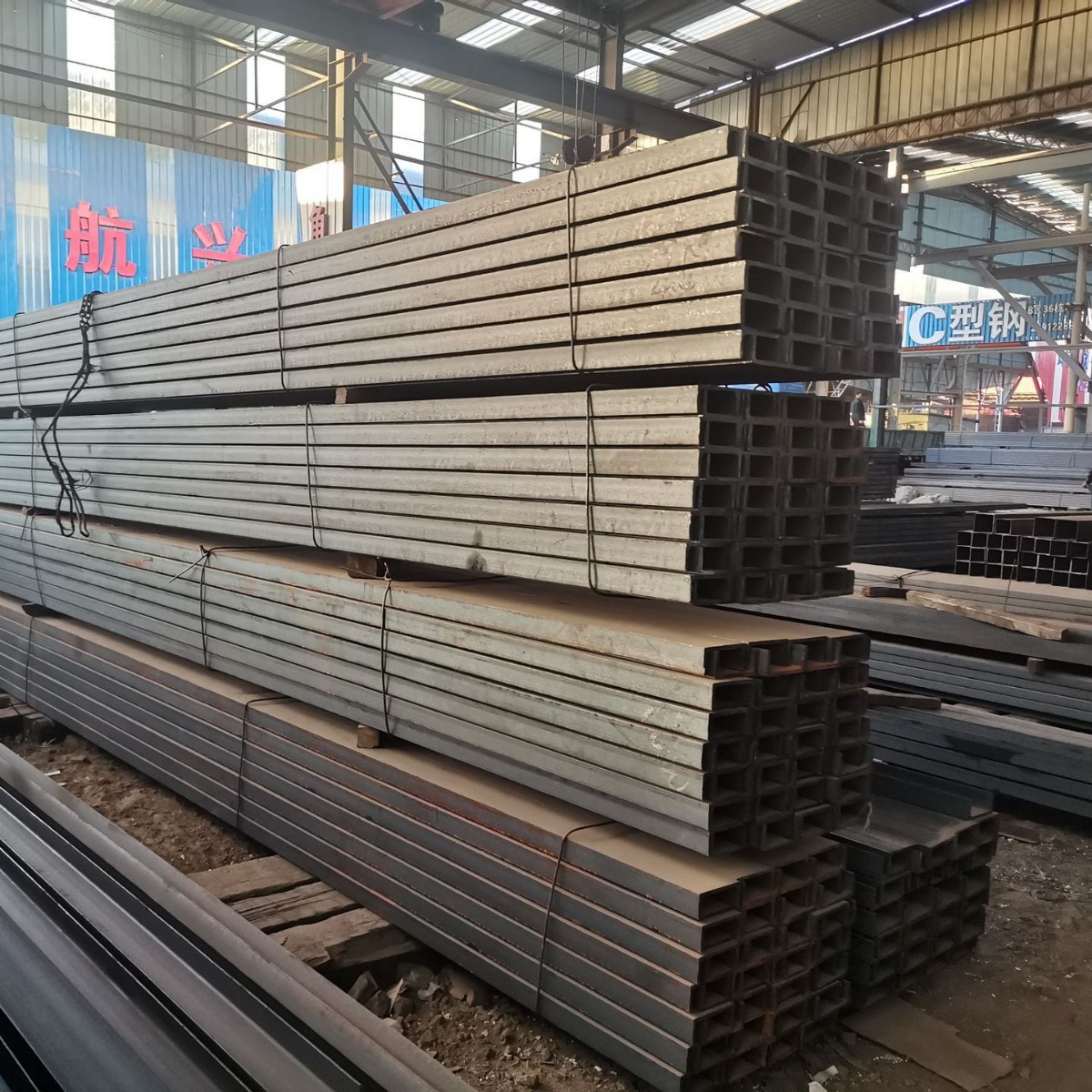 吉林钢材厂家批发q235b/q345热轧槽钢8# 国标钢材热轧碳钢槽钢