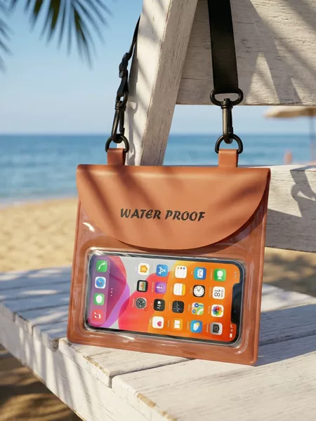 Large-Capacity Waterproof Mobile Phone Bag with Touch Screen Sealing, Waterproof Waist Bag, Portable Cross-Body Mountaineering and Camping Storage Bag, Customizable