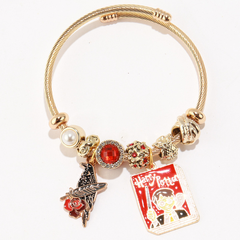 Magic Academy Series Stainless Steel DIY Bracelet Academy Style Halloween Dark Magic Series Bracelet Magic Academy Series Stainless Steel DIY Bracelet Academy Style Halloween Dark Magic Series Bracelet
