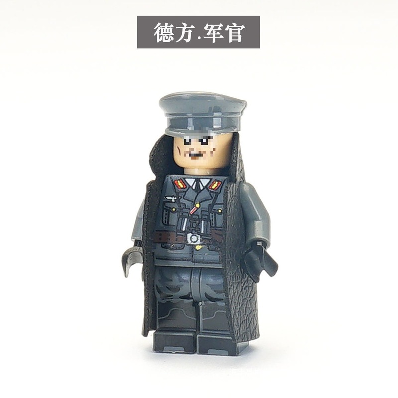 兼容乐高二战人仔八路军德军美军苏军士兵小人偶拼装积木军事玩具|undefined