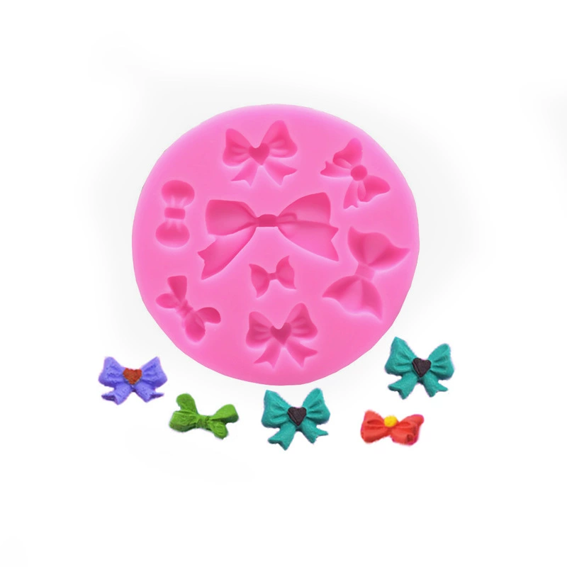 Diverse silicone mold with bow, fondant, DIY