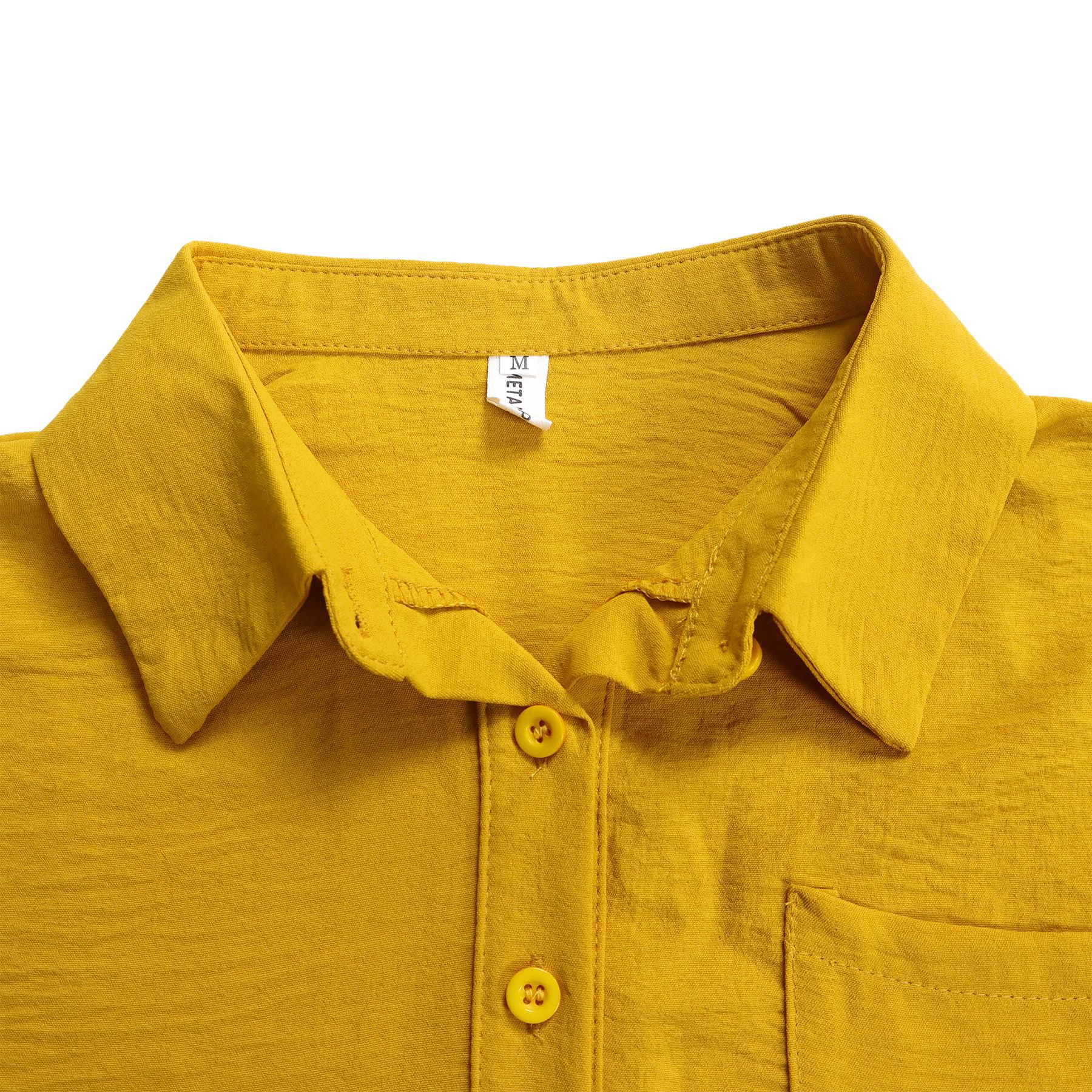 Women's Clothing summer new casual lapel short sleeved shirt shorts fashionable suit_mkmklike.com