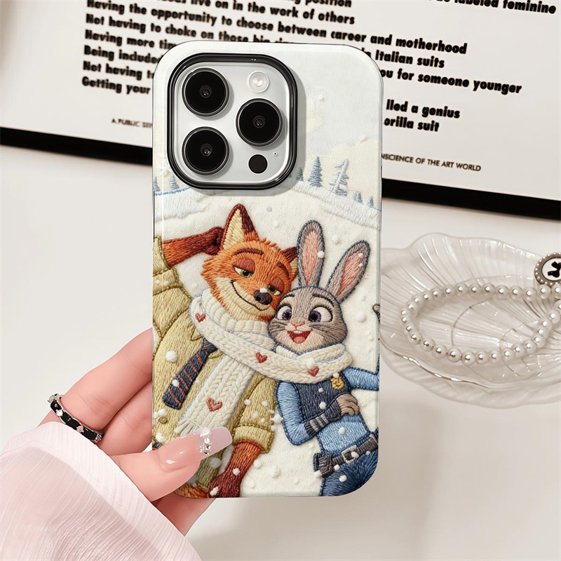 Bufandas Judy para Apple 17promax dibujos animados lindos iPhone 16pro lente todo incluido 15 nuevo 1