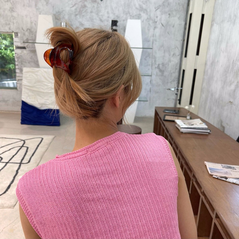 Geometric Pattern Women's Modern Style Classic Style Korean Style Geometric Plastic Stoving Varnish Hair Claws