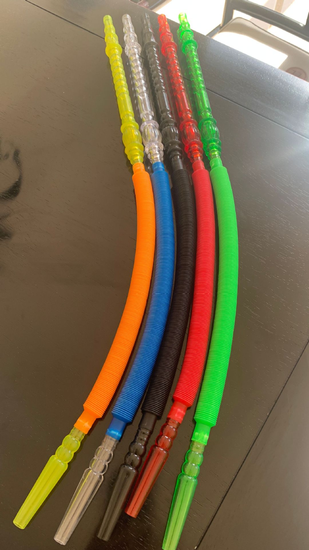 彩色水烟管 阿拉伯伸缩水烟管 亚克力手柄 水烟管配件