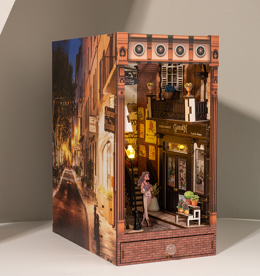 Quyiya Puzzle Intelligent3 DStereo Assembling DIYBook Stand European Flower Graduation Gift Girlfriend Birthday Gift