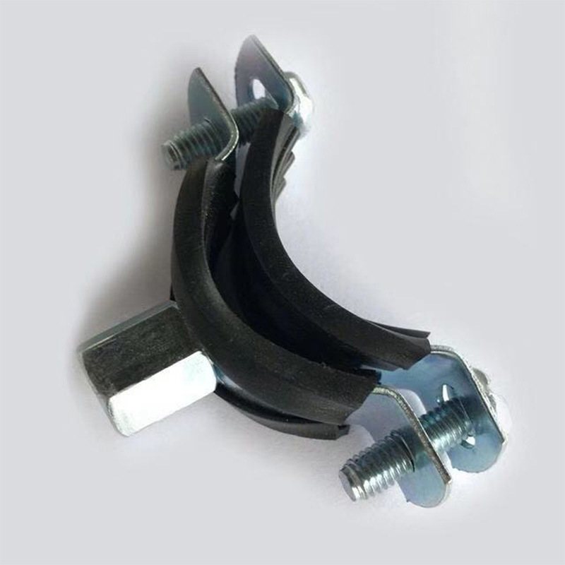 PPR鍍鋅管卡加厚型抱箍黑皮包塑管卡管夾下水管管件配件吊卡8+10