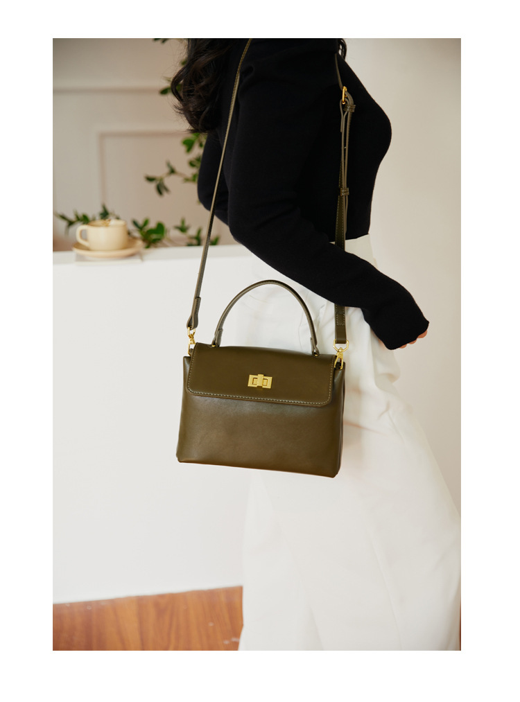 Small Square Crossbody Bag Women's Shoulder Bag Soft Leather_voghion.com