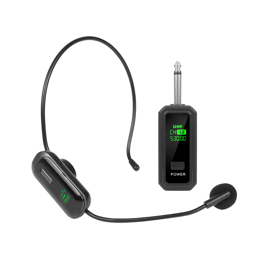 Cross-Border 2.4g Wireless Microphone Karaoke Performance Rechargeable Microphone Headset One for Two