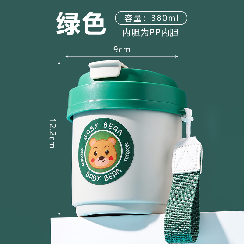 304ステンレス二重コーヒーカップパーマ防止断熱ミルクカップ学生カップカップルカップ蓋付きカップ|undefined