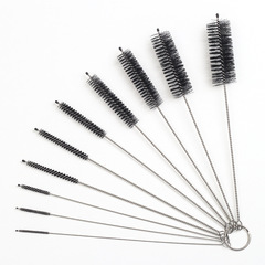 10-in-1 pipe brush, needle brush, multi-functional cigarette holder, flue brush, 10-piece set, 21cm long straw brush