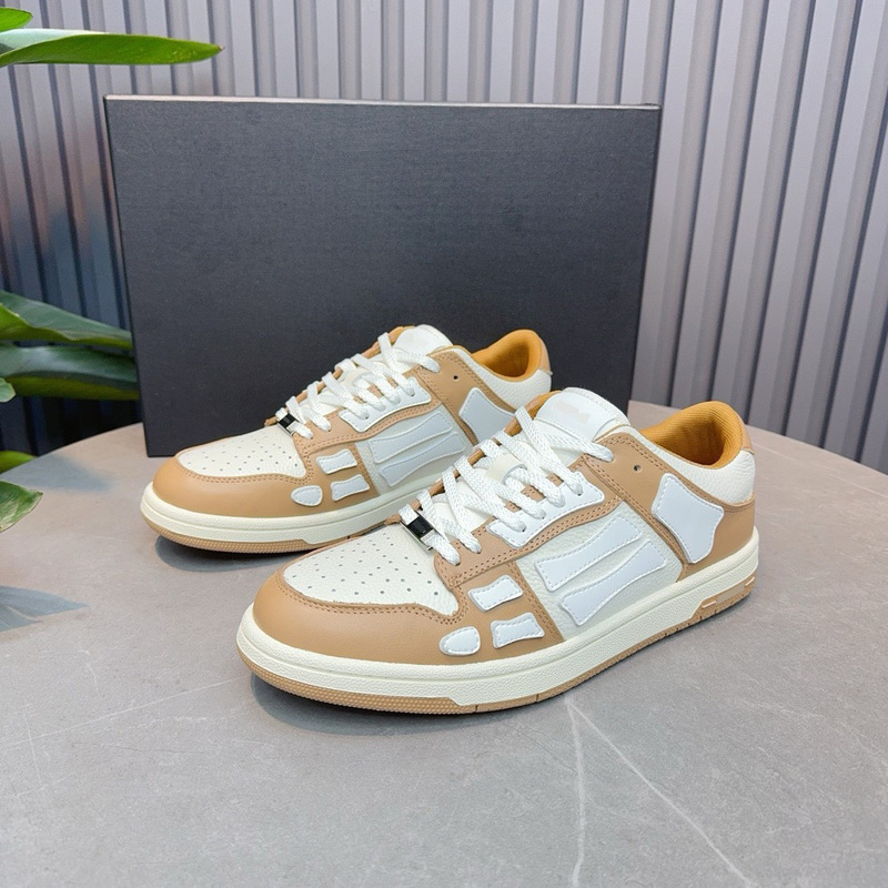 Amiri Putian Bone Shoes Women's Genuine Leather Thick-Soled Height-Increasing Couple's Men's Sports Shoes Air Force Flat Shoes Amiri Putian Bone Shoes Women's Genuine Leather Thick-Soled Height-Increasing Couple's Men's Sports Shoes Air Force Flat Shoes