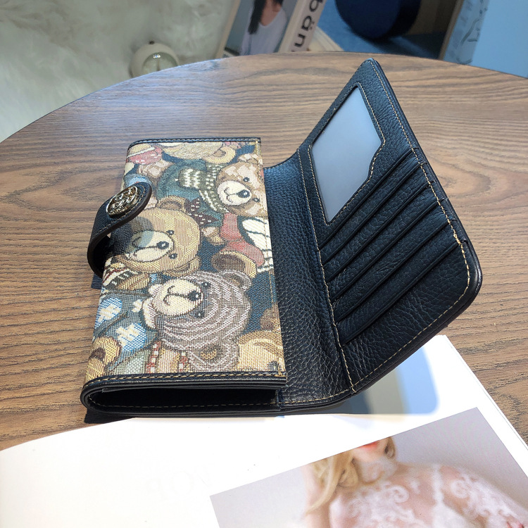 Dames lederen kaarthouder clutch portemonnee voor telefoon geld_voghion.com