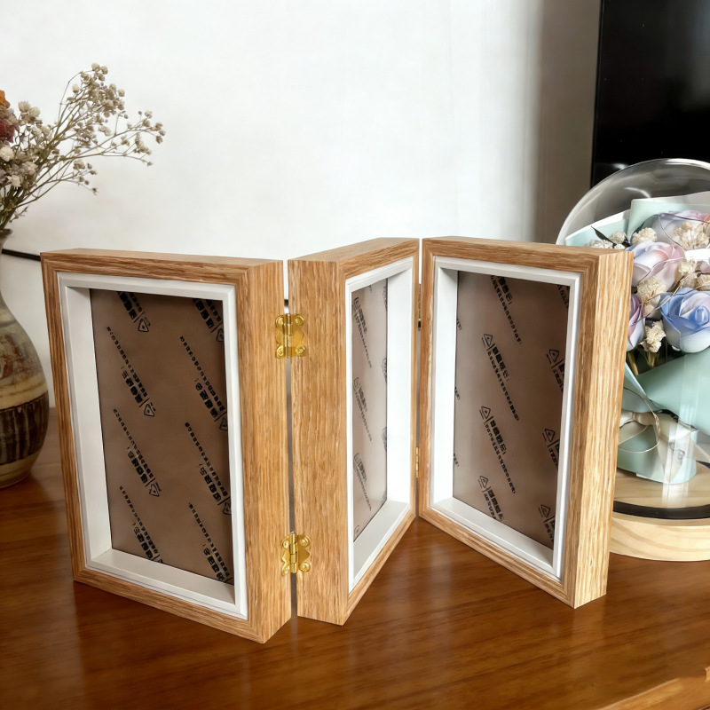 クリエイティブトリプルフォトフレームテーブルスクリーン結合 70% off スタックフォトフレーム卒業写真フォトフレーム誕生日ギフト