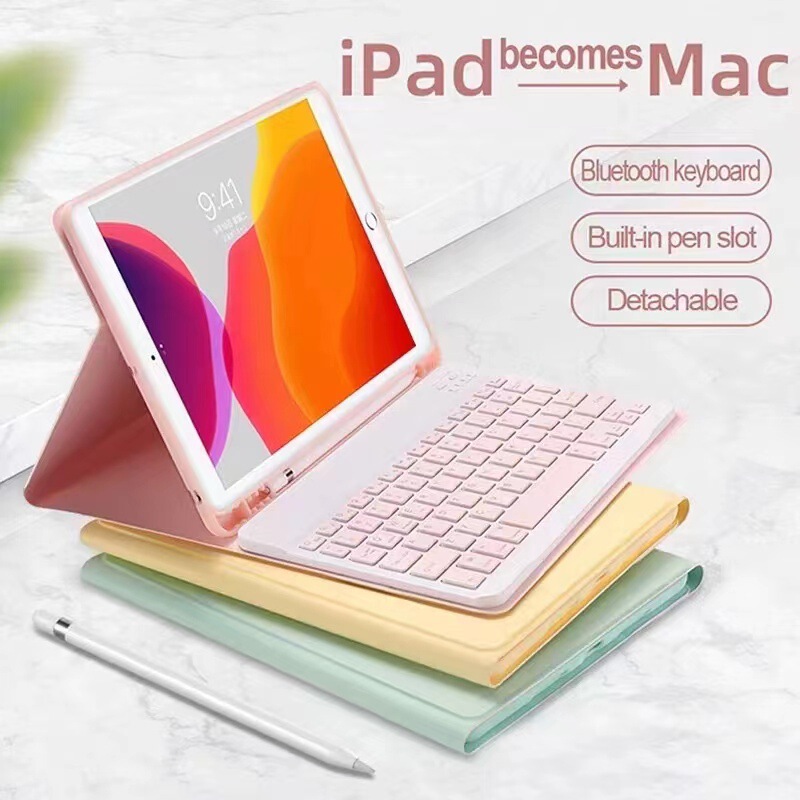 Suitable for Ipad10.2 with Pen Slot Protective Case Pro11 Bluetooth Keyboard Air5 Split Mini67 Mini Keyboard
