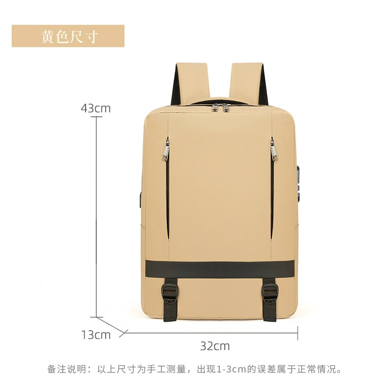Capacious laptop, backpack, travel bag, school bag, business version