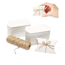 跨境 欧式牛皮纸枕头盒包饼干盒喜糖盒 婚庆喜糖盒 2色现货包装盒