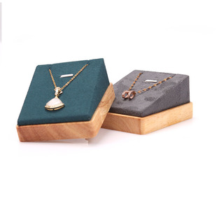 Simple solid wood jewelry display holder pendant necklace jade pendant display holder Jewelry necklace pendant storage rack