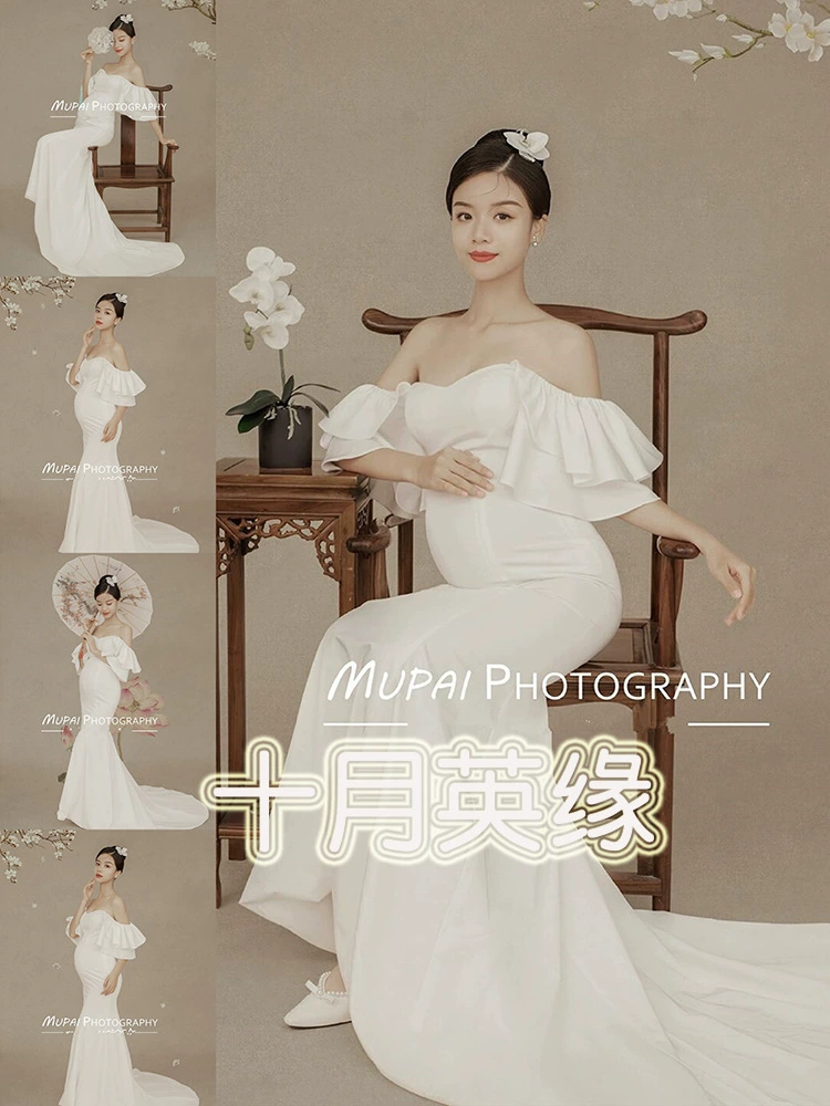 Одежда для беременных для фотосессий и домашней съемки, модельная одежда для беременных, одежда для съемки с большим животом
