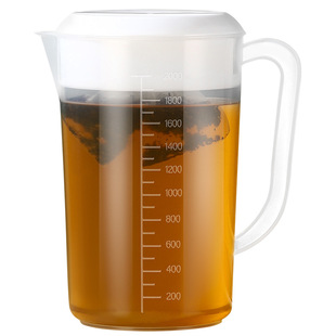 Plastic Cold Water Kettle, Extra Large Capacity, Household Tea Bucket, Measuring Water Kettle, High Temperature Resistant Milk Tea Shop Cold Water Kettle with Scale, Commercial